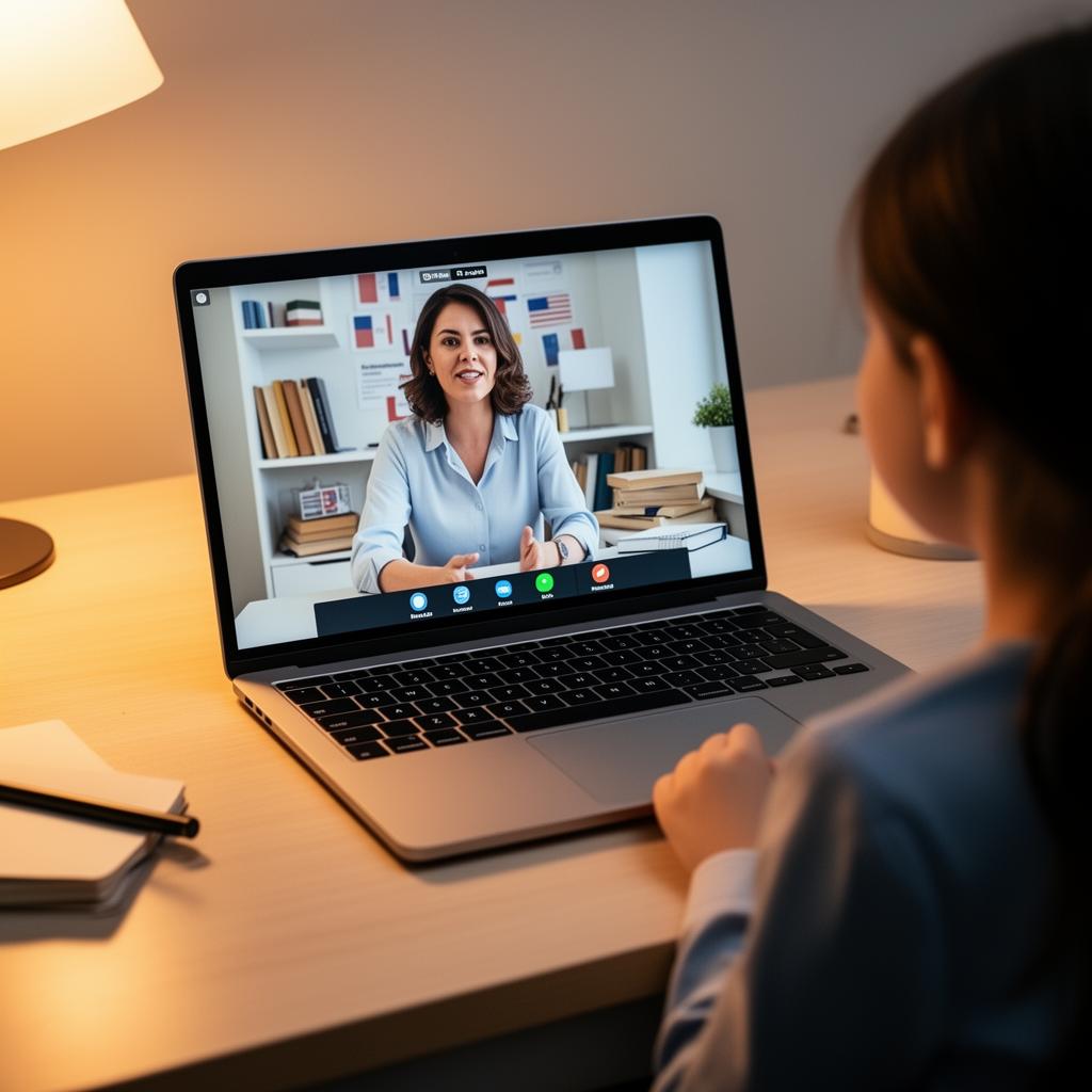 Aula online de inglês